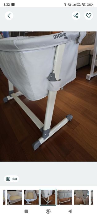 Berço co sleeping Asalvo