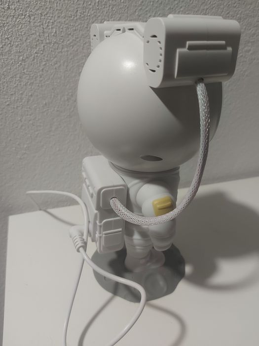 Astronauta projetor luz com comando