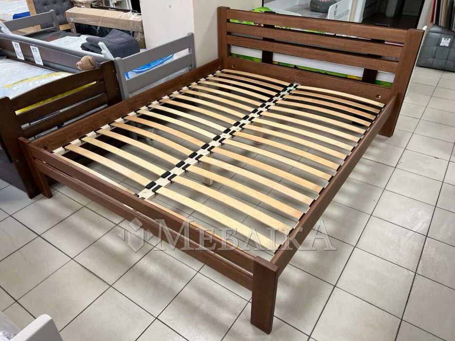 Недороге ліжко з дерева+ламелі 160*200, 140*200 і 90*200 в наявності