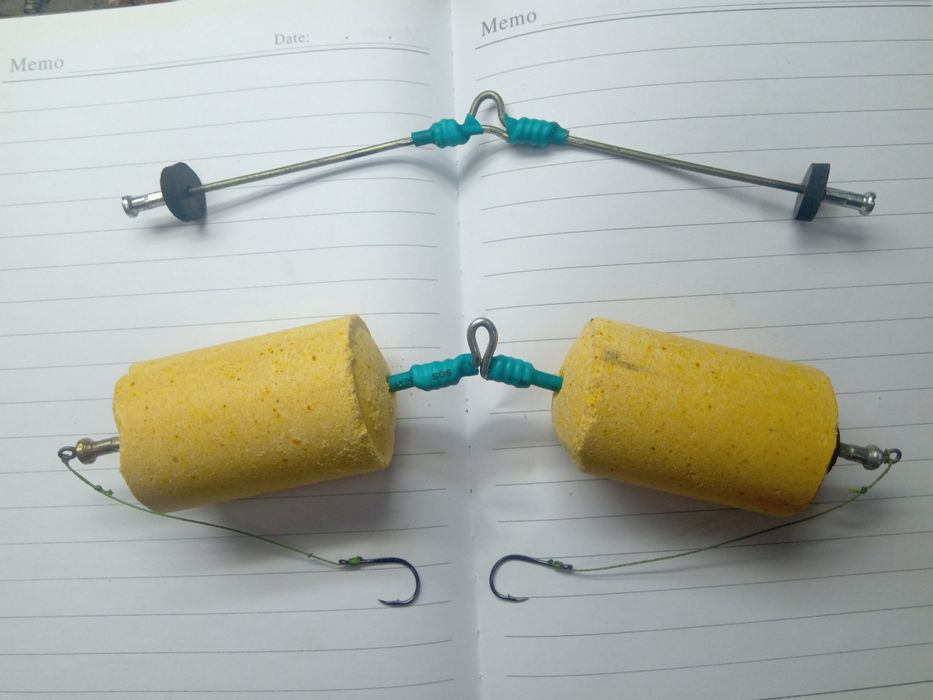 Оснастка на толстолоба. Тремпель двух поводковый на два технопланктона