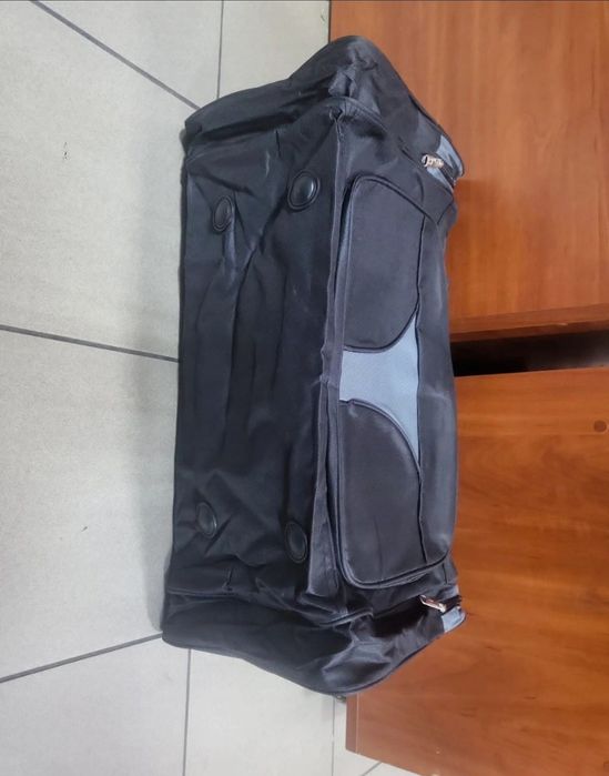Czarno-szara torba podrozna 80cm 120L