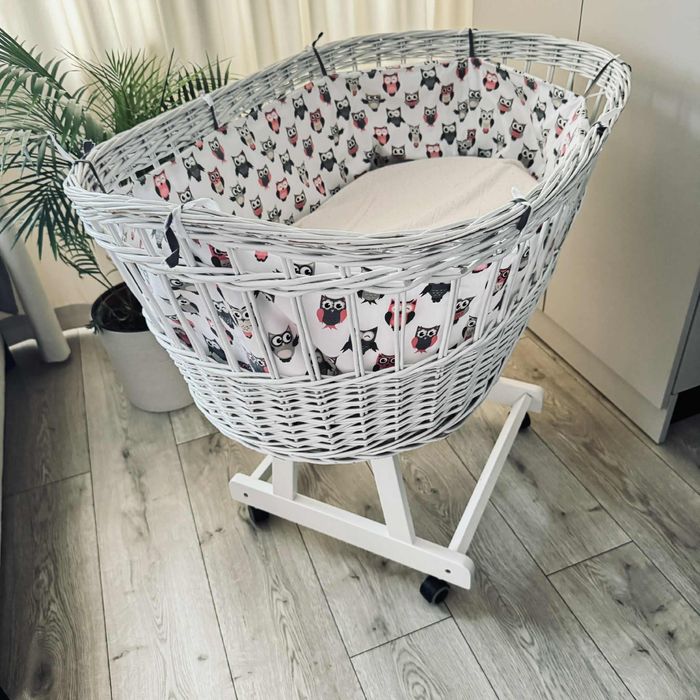 Łóżeczko kosz na kółkach