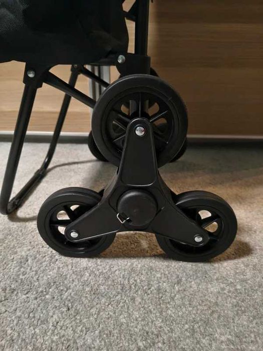 Wózek na zakupy i plecak w jednym z izolowaną torba