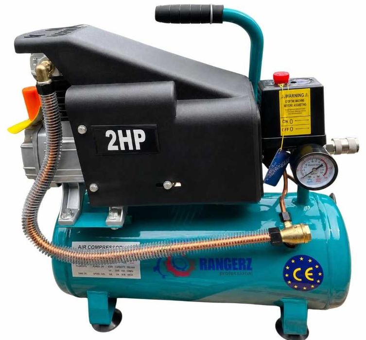 Kompresor 10L olejowy SPRĘŻARKA 2HP 8BAR MOCNY i CICHY 230V MAŁY