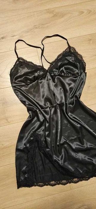 satynowa piżama koronkowa seksowna sexy koronka satyna 42 XL plus size