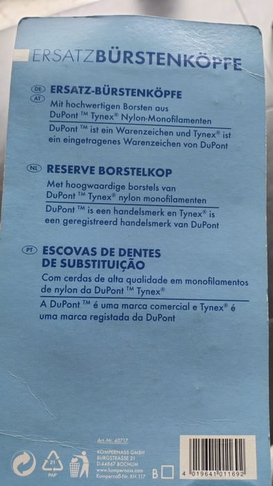 Recargas escovas de dentes do LIDL