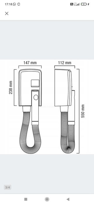 Suszarka Valera Hotello srebrna Nowa