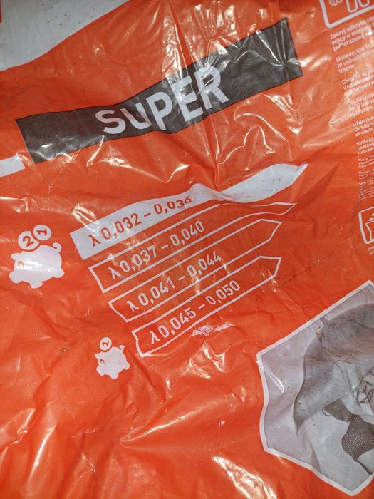 Wełna nowa 3 wałki Isover, Rockwool