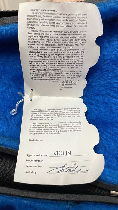 Violino 4/4 Tradicional Fabricado na Chéquia Josef Jan Dvorák - LINDO