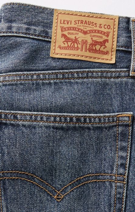 сині блакитні широкі джинси levi's 94 baggy dad