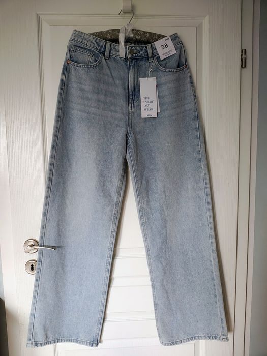 Nowe jeansy wide leg blue