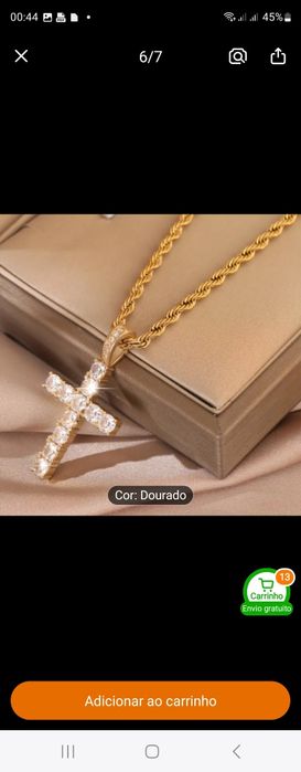 Joia homem aço com caixa