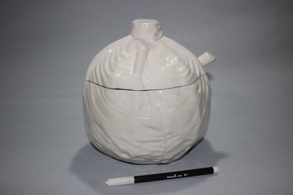 Terrina Couve repolho - c/ Concha - Loiça branca - Secla