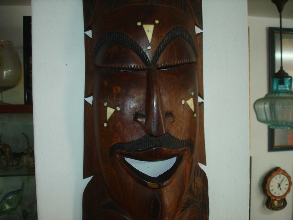 Rostos abstrato Esculpido em madeira Africana