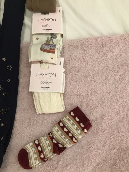 Collants/ meias calzedonia 5-7 anos com etiqueta