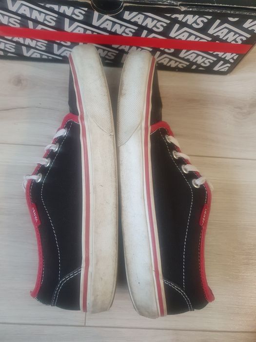 vans authentic czerwone buty trampki vansy 39 tenisówki sportowe