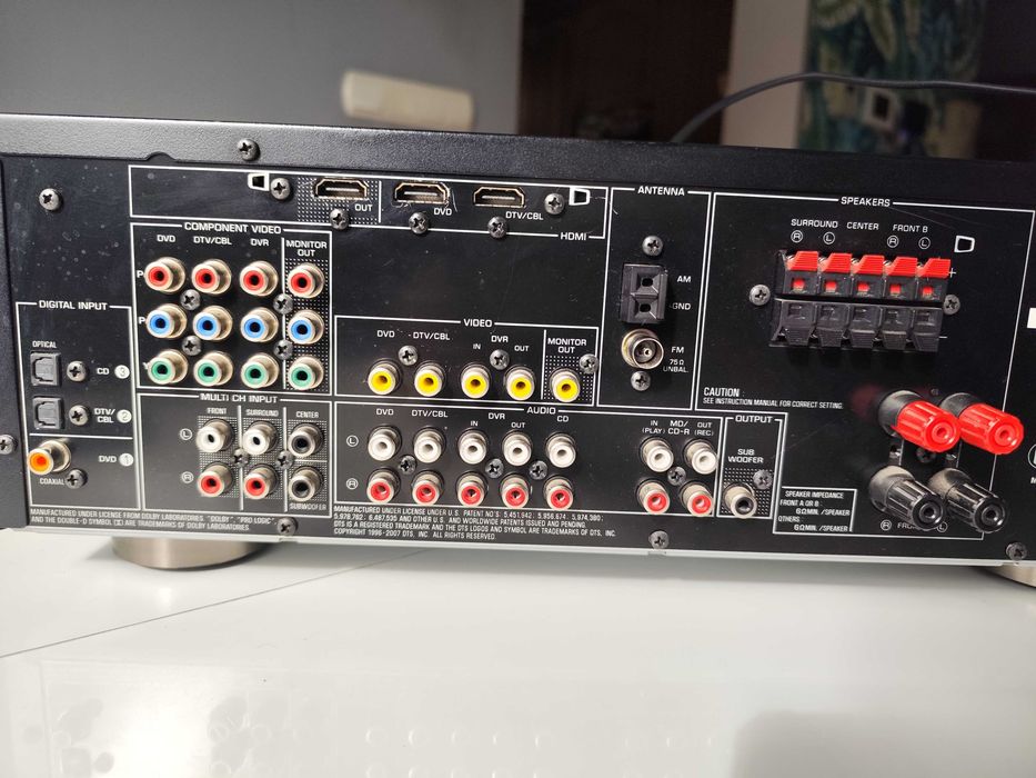 Yamaha HTR 6130 amplituner 5.1 - pełny komplet