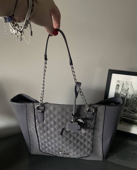 Guess shopper bag jak nowa szara