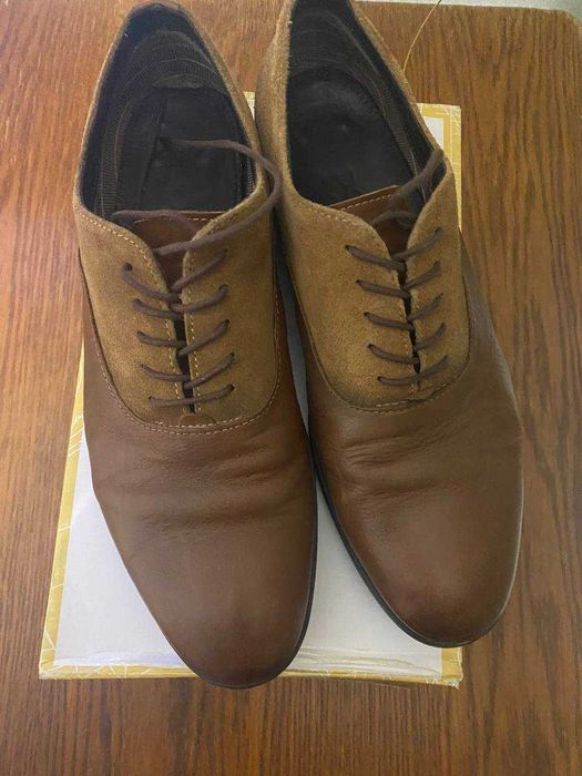 Чоловічі туфлі натуральна шкіра та замша