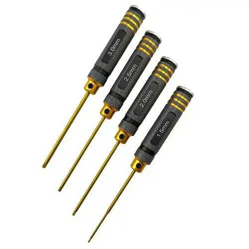 Набор шестигранных отверток с титановым покрытием для FPV дронов