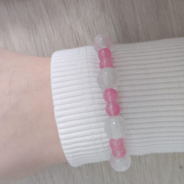 Bransoletka z koralików na gumeczce