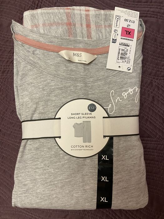 Піжамний комплект M&S у клітинку