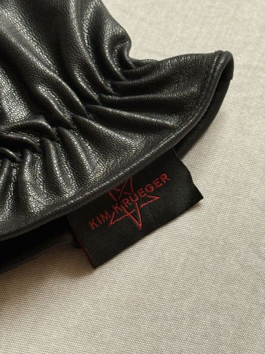 Kim Kruger Leather Spiked Gloves