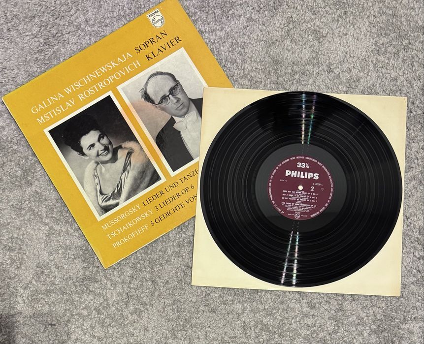 Galina Wischnewskaja, Mstislav Rostropovich - LP Philips