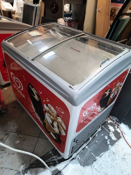 - zamrażarka SKRZYNIOWA - 100cm - przeszklona - sprawna - STAN BDB -