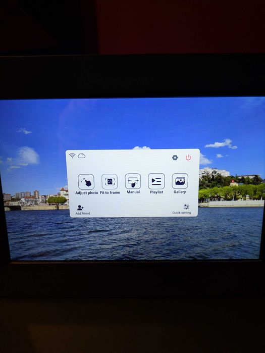 Moldura digital 8 polegadas ecrã táctil IPS HD (Nunca usado - PVP €60
