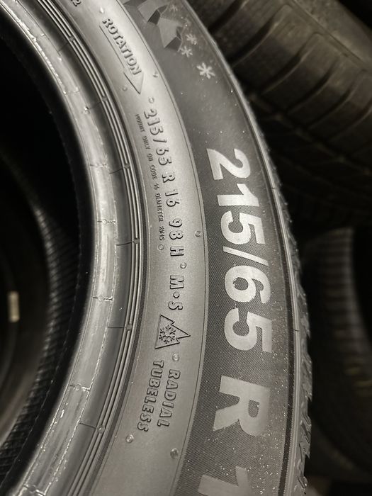 Нові шини 215/65/16 Semperit R16 зима комплект 99%