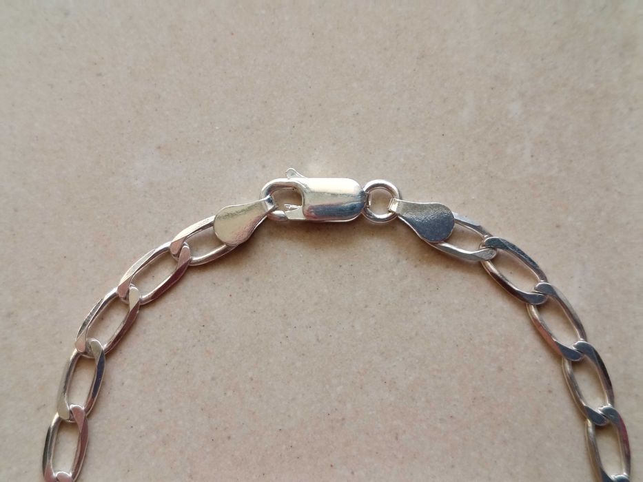 Srebrna bransoletka 19 cm Pancerka 3,8 g Srebro 925