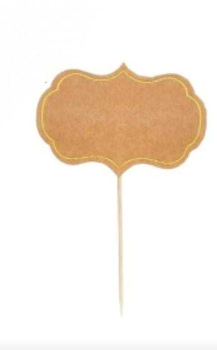 Wykałaczki, pikery, patyczki do przekąsek, etykiety 24 sztuki