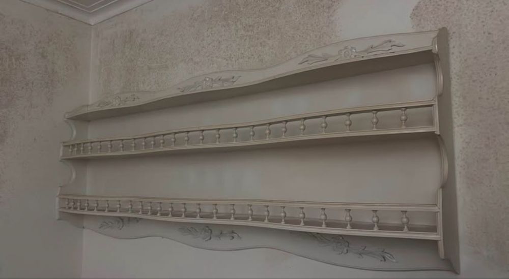 Louceiro para copos em madeira lacada