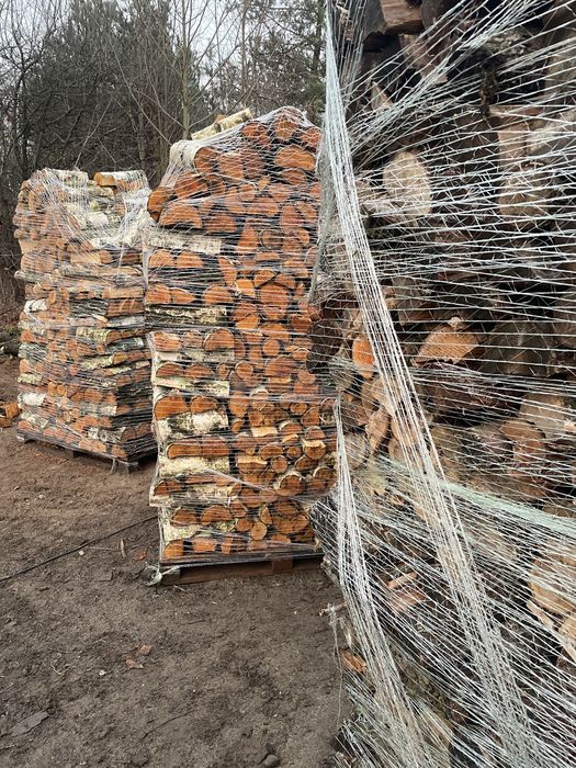 Drewno opalowe łupane liściaste sezonowane