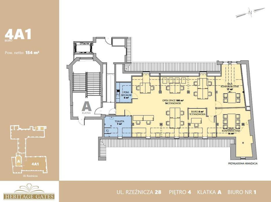 Biuro 154m2 - open space + 3 gabinety / Centrum Wrocławia