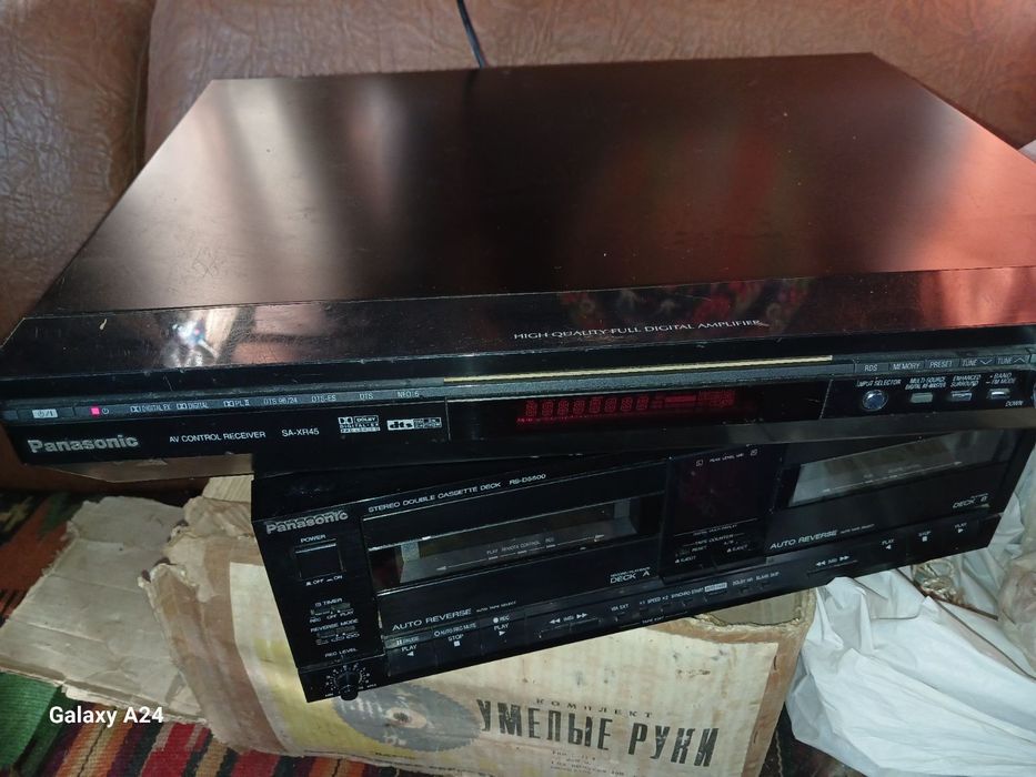 Колонки Panasonic+,ресивер