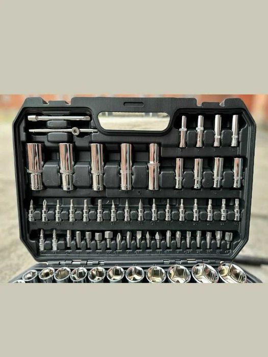 Набір інструментів Tools 108 од хром-ванадій набор головок ключей