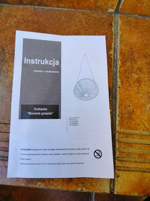 huśtawka Bocianie gniazdo