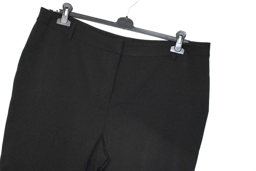 r7 PAPAYA Eleganckie Damskie Czarne Spodnie w Kant 46 3XL