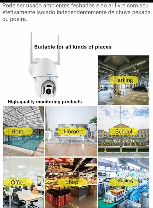 Câmera de vigilância WiFi IP66