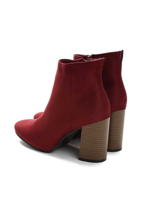 botki  zamszowe bordowe rozm. 36 nowe Okazja-Tanio