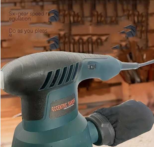 F1101 Lixadora orbital 220v com 6 velocidades metal madeira pedra etc