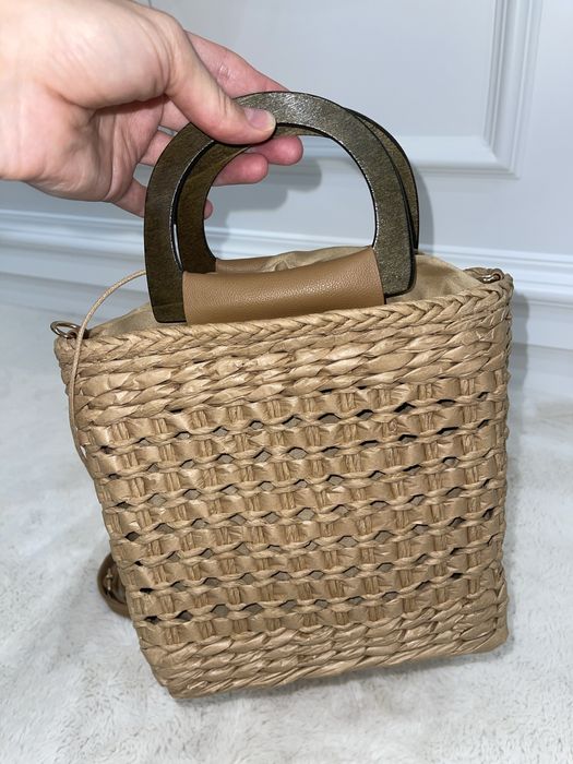 Сумка плетена соломʼяна