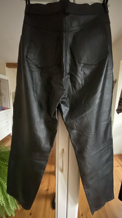 Spodnie skórzane damskie M
