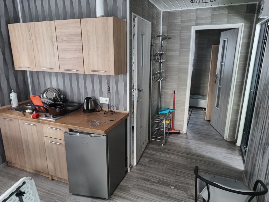 Domek całoroczny letniskowy z tarasem do przeniesienia bez pozwolenia