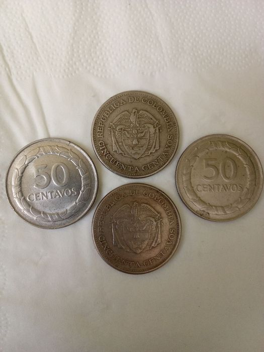 Moedas (4)  50 Centavos de COLOMBIA