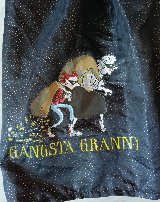 Tu David Walliams Gangsta Granny Babcia Rabuś kostium karnawałowy 128