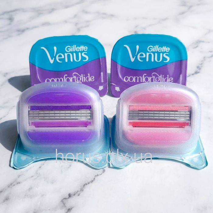 Змінні картриджі для гоління жіночі (на 3 леза) Gillette Venus ComfortGlide Breeze, поштучно без упаковки (2, 3, 4 .. 8 шт)