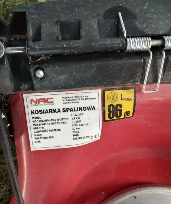Kosiarka spalinowa do naprawy lub na części